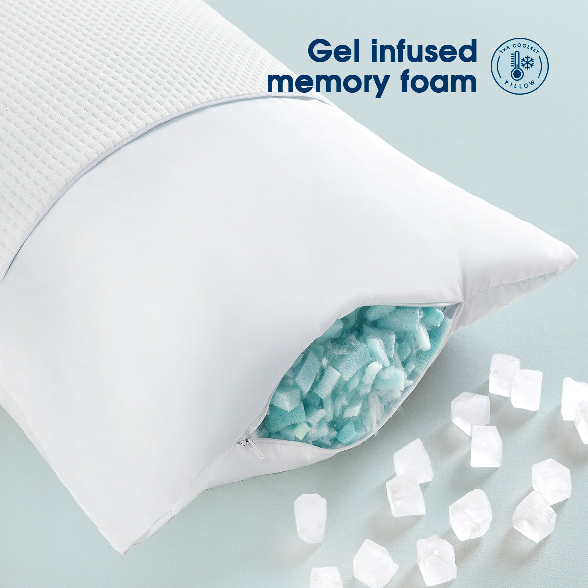 Shredded Memory Foam Pillow I Gel Memory Foam Pillow I Adjustable