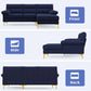 IHanherry 89 Inch L Shape Sectional Sofa